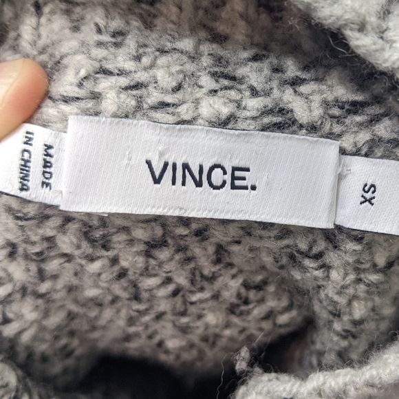 Vince Mock Turtleneck Wool/Silk/Cashmere Blend Sz XS - Picture 10 of 13